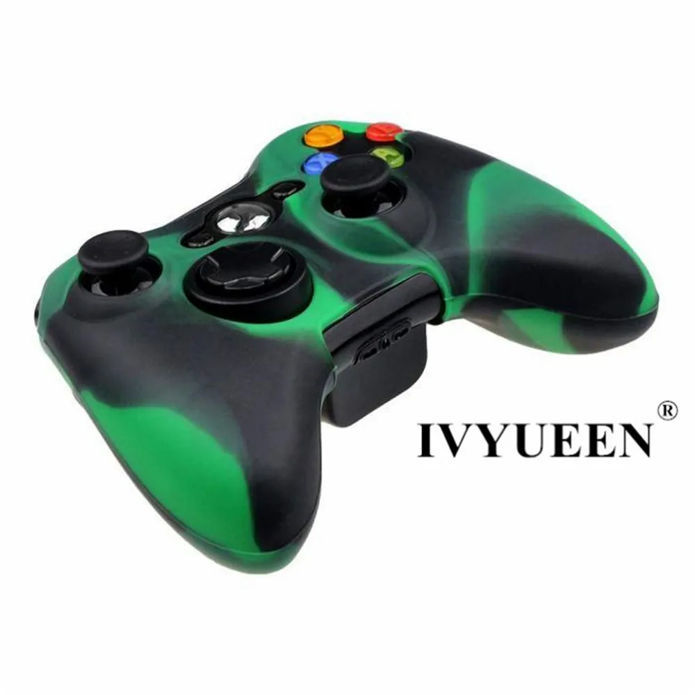 IVYUEEN 20 цветов мягкий силиконовый защитный чехол для microsoft Xbox 360 проводной/беспроводной контроллер аналоговые палочки крышки