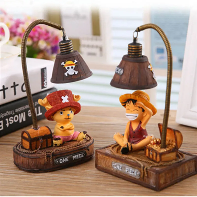 Цельный ночной Светильник Luffy и Joe японские игрушки Аниме изделия из смолы