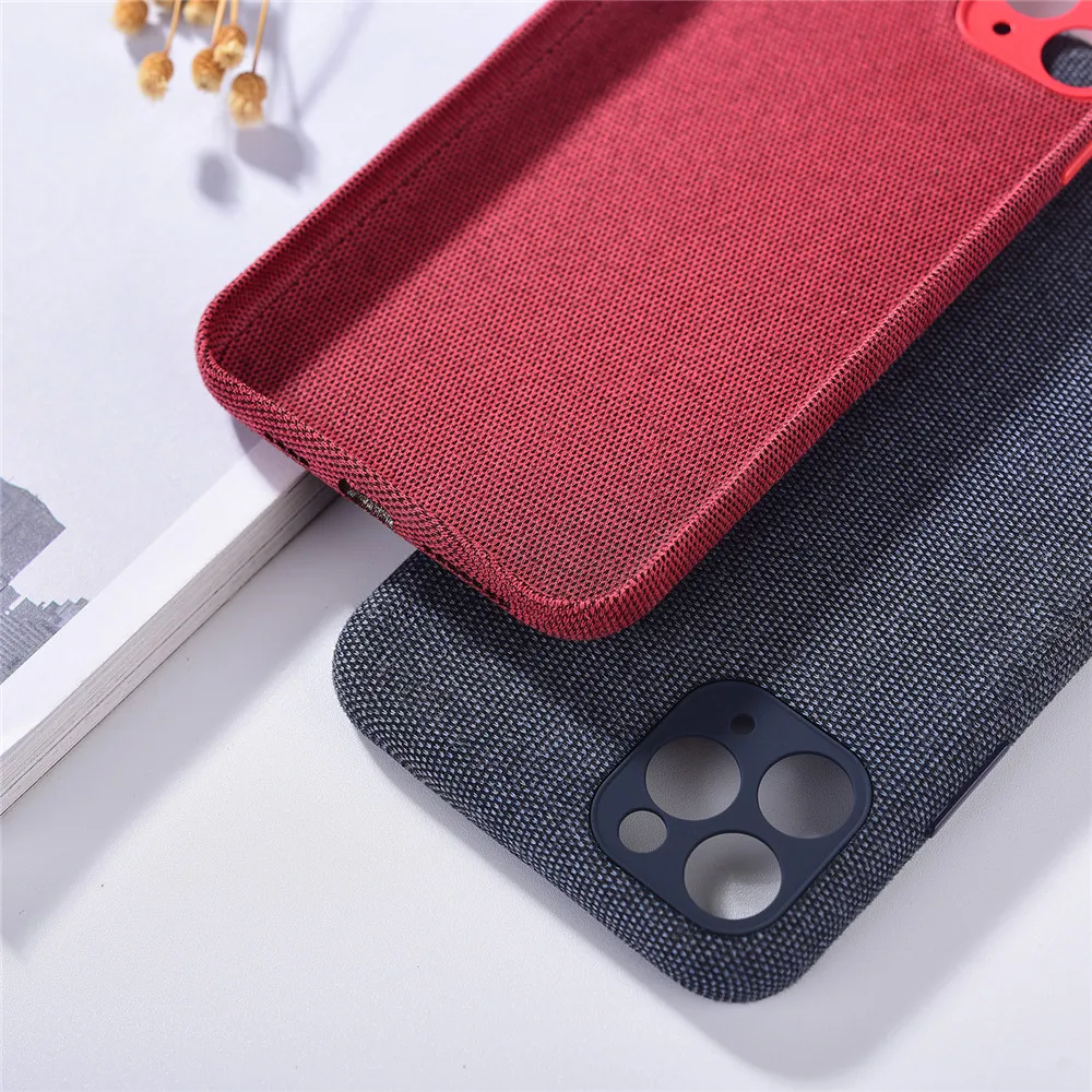 Новая тканевая мобильный телефон чехол задняя защитная крышка ПК ткань корпус