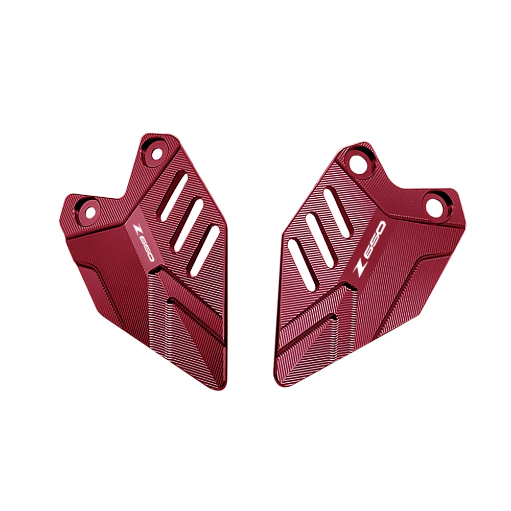 CNC Aluminum alloy Motorcycle FootPeg Footrest Rear set Heel Plates Guard Protector For KAWASAKI Z650 Z 650 2017 2018 2019 2020 |