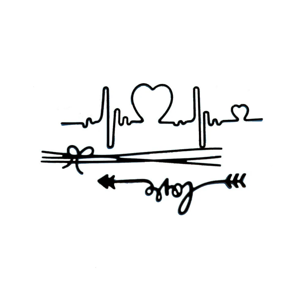 Автомат для резки Шаблоны любовь &quotкардиограмма сердца умирает ножи