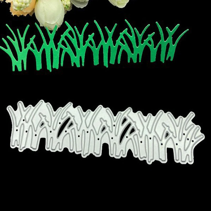 Травяные границы металлические Вырубные штампы для рукоделия искусственное