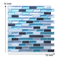 wodecor 3d striped pattern wall sticker waterproof bathroom brick peel and stick backsplash decor tiles for kitchen rv room