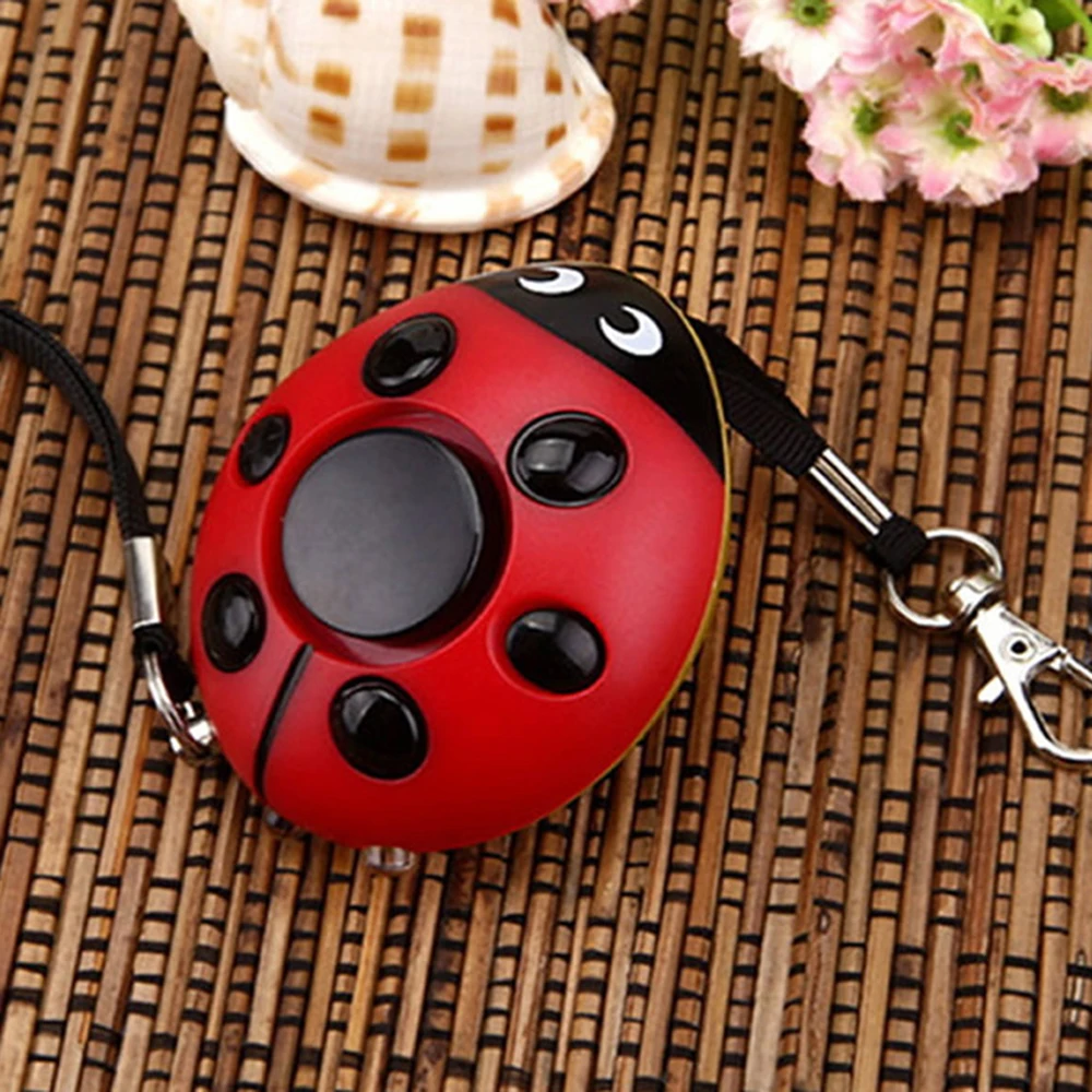 Сигнализация для самообороны 130dB Beetle Girl Женская защита для безопасности оповещение персональная безопасность сигнализация крик громкий брелок Аварийная сигнализация
