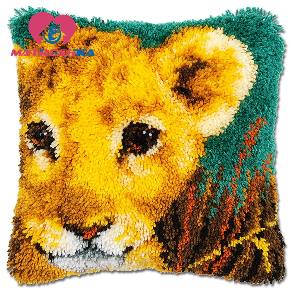 Ковер флуоресцентный с крючком Набор для вышивки подушка крестиком животными