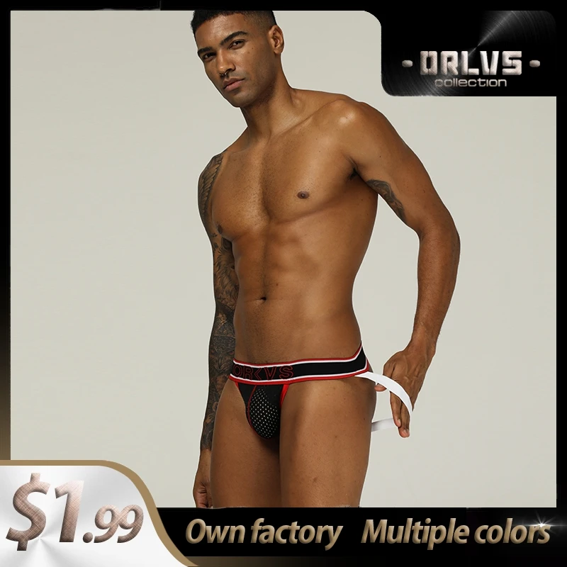 Ins Стиль Хлопок с низкой талией для геев мужское сексуальное нижнее белье стринги