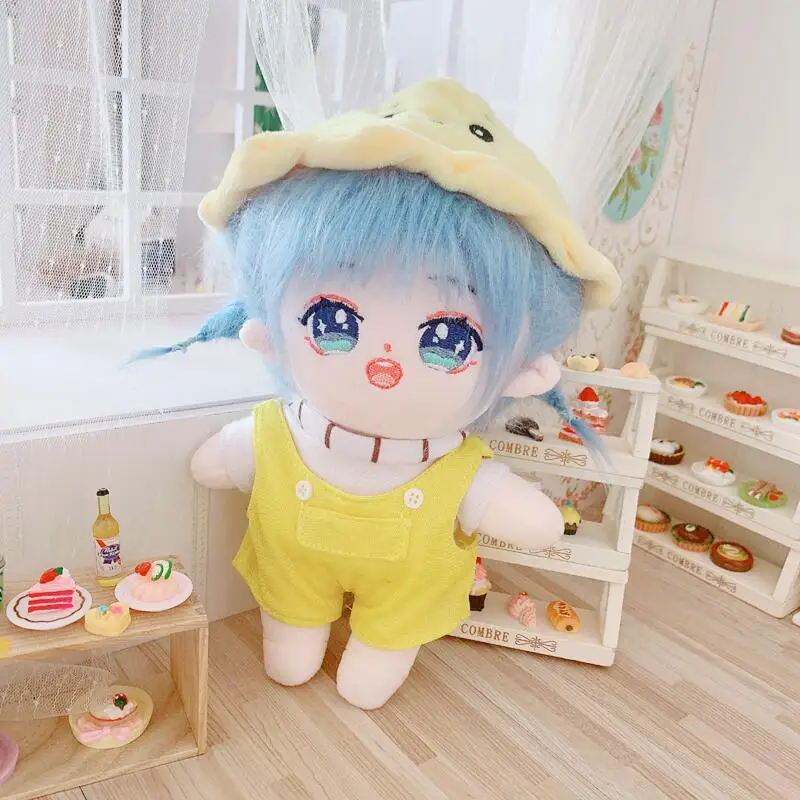 Человеческие хлопковые куклы плюшевые игрушки 20 см Kawaii Qversion Lanzhi Xiaowu сетчатые