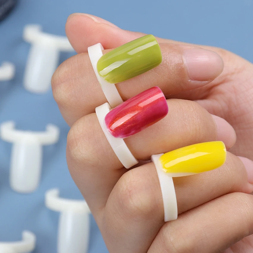 50 шт. гель для накладных ногтей Лаки Цвет карты палитра практики нейл арта