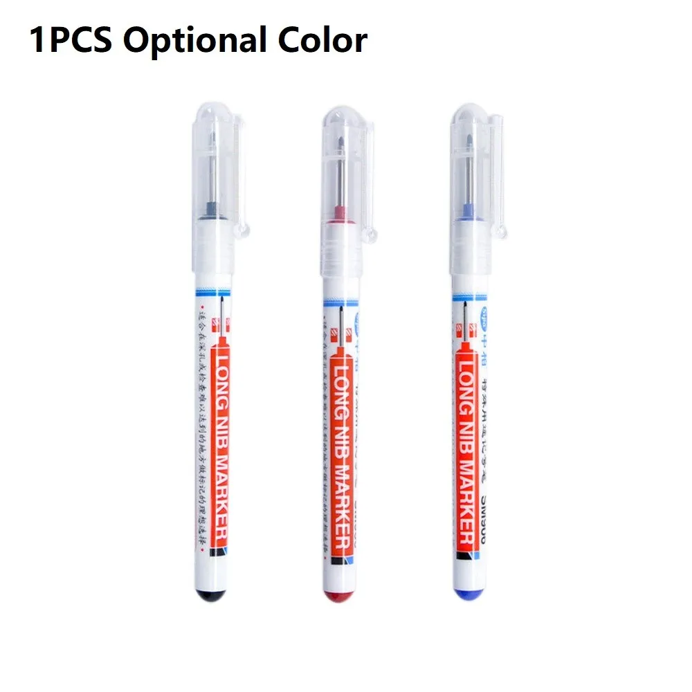 

1PCS 20mm Long Head Markers Pen Deep Hole Marker Pens Woodworking Marker Pen Deep Hole Marker Pens Woodworking Tool Fast Ship