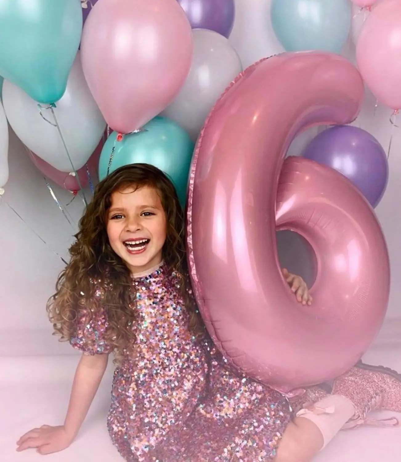 

40 Inch Macaron Blue Pink Foil Number Balloons 0 1 2 3 4 5 6 7 8 9 Birthday Party Baby Shower Wedding Decoration Festival Ballon