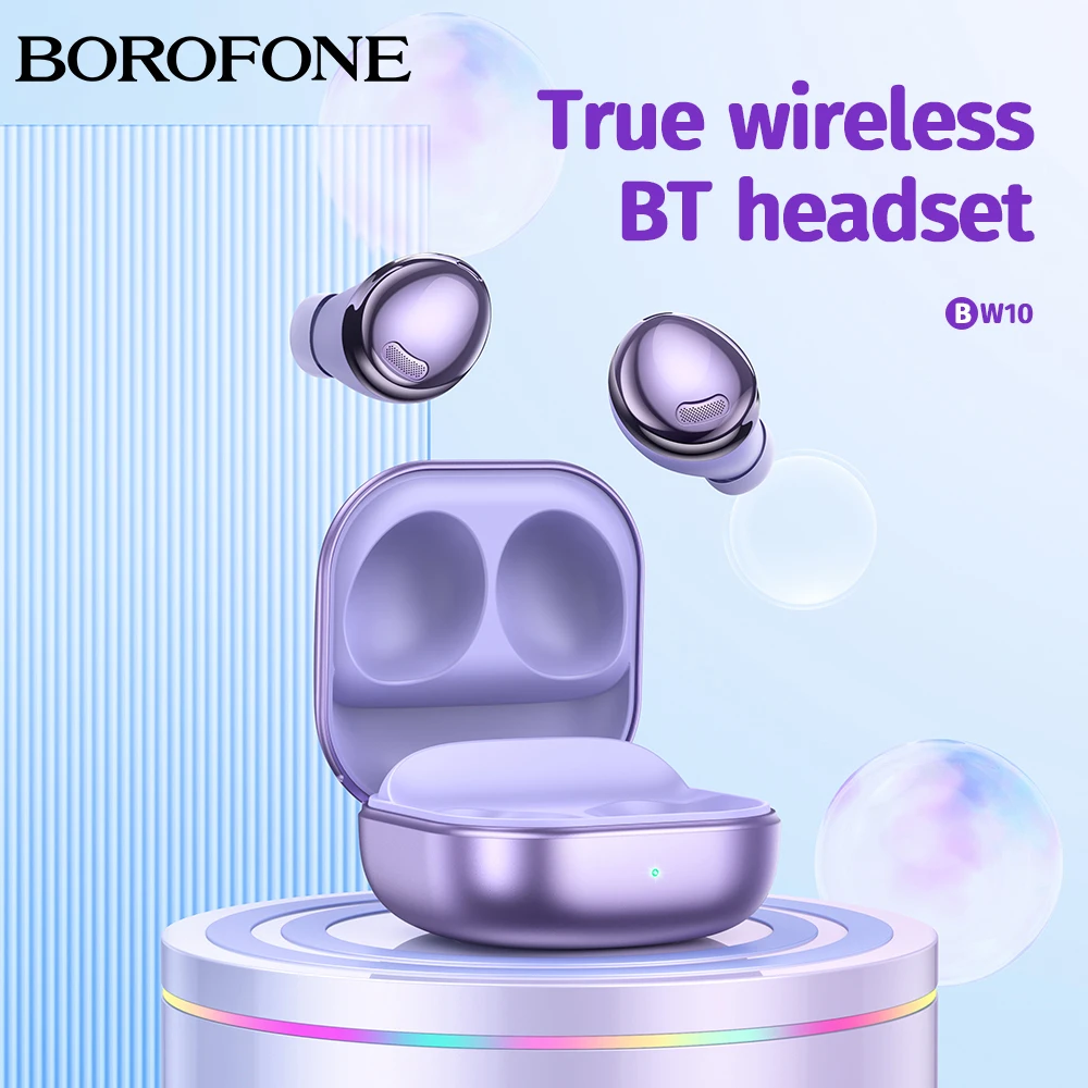 

BOROFONE TWS True Wireless BT Headset Earphones Bluetooth 5.1 Touch Control With Mic Charging Box Sport Ear Buds