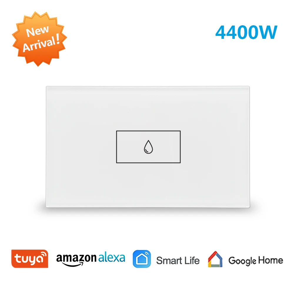 

Tuya 20A 4400W Smart Boiler Switch for Water Heater High Power Appliances Home Automation Works with Alexa Google Assistant Siri