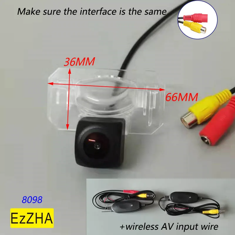 

EzZHA Fisheye For Honda CIVIC CIIMO 2011 2012 2013 Accord CITY 2003 2004 2005 2006 2007 RearView Reverse Camera Parking Monitor