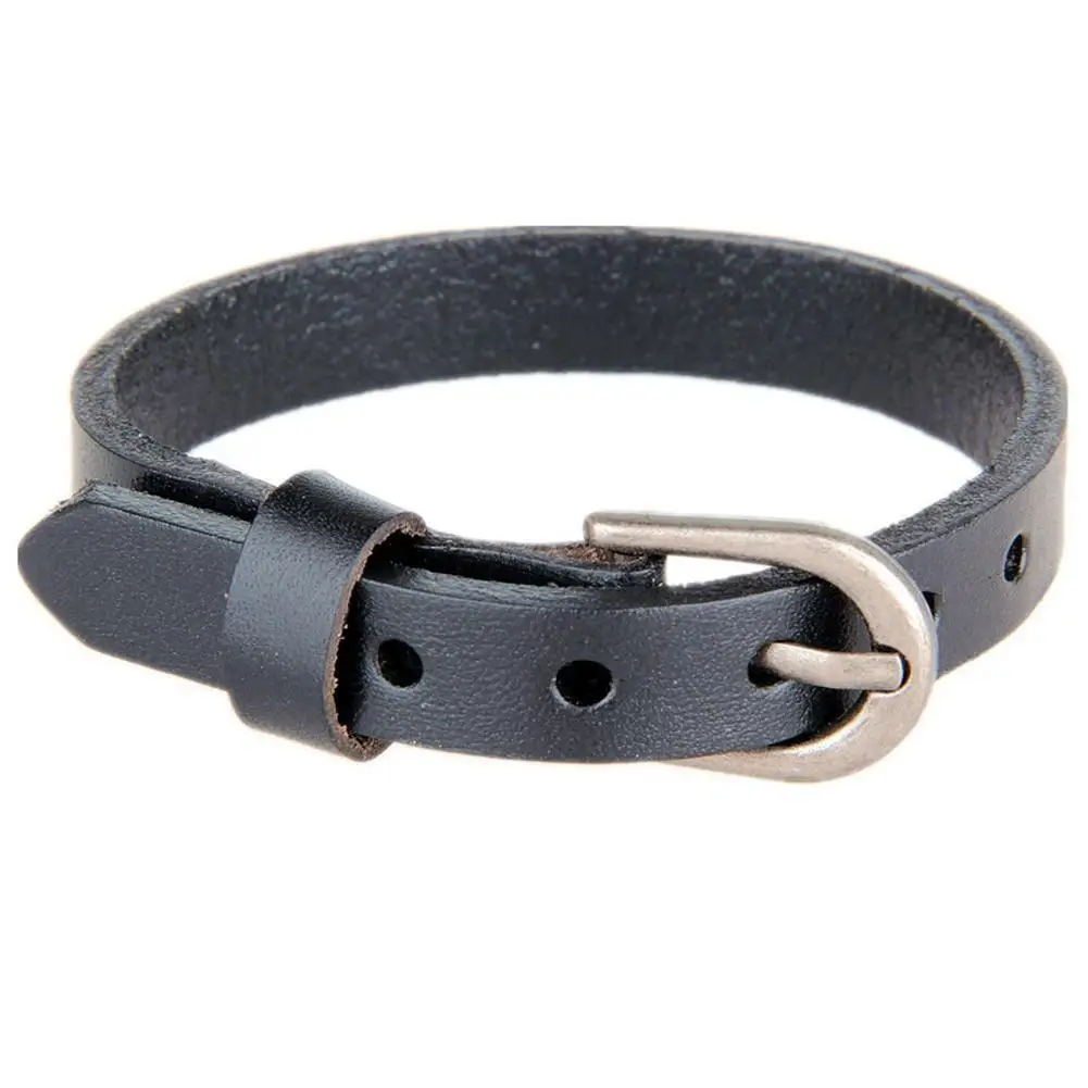 

LNRRABC new Leather Bracelet men Simple Strap Belt Wrist Buckle Korea jewelry pulseira masculina bracelets for women