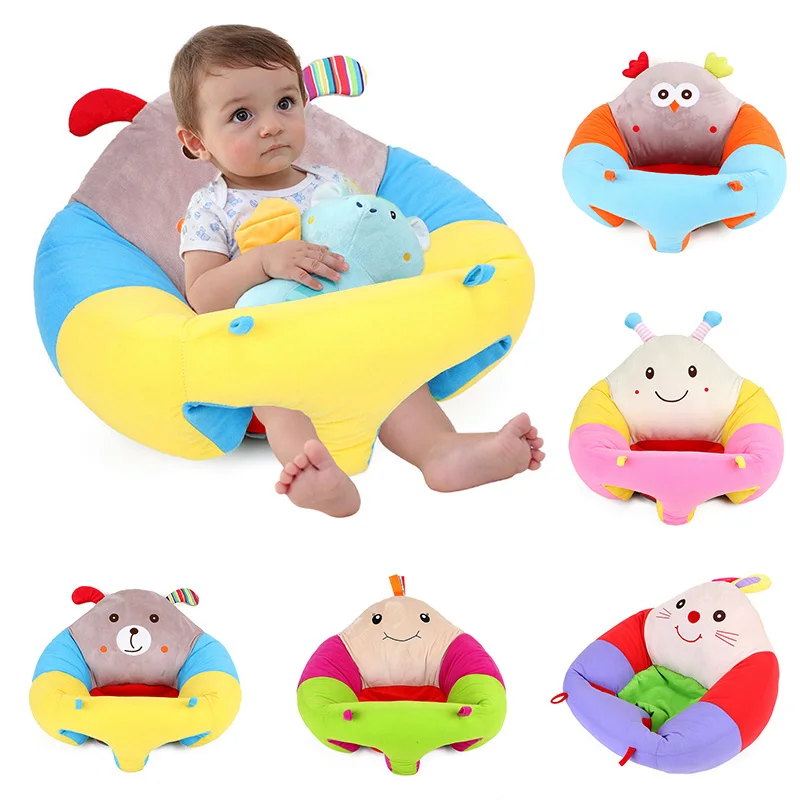 

Cute Baby Sofa Chair With Filling Cotton Chair Portable Support Seat Baby Seat Baby Sitting Cushion Bean Bag Baby Room Decor