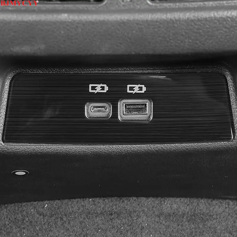 

BJMYCYY USB stainless steel decorative panel at the back of the car For Nissan Teana Altima 2019 2020
