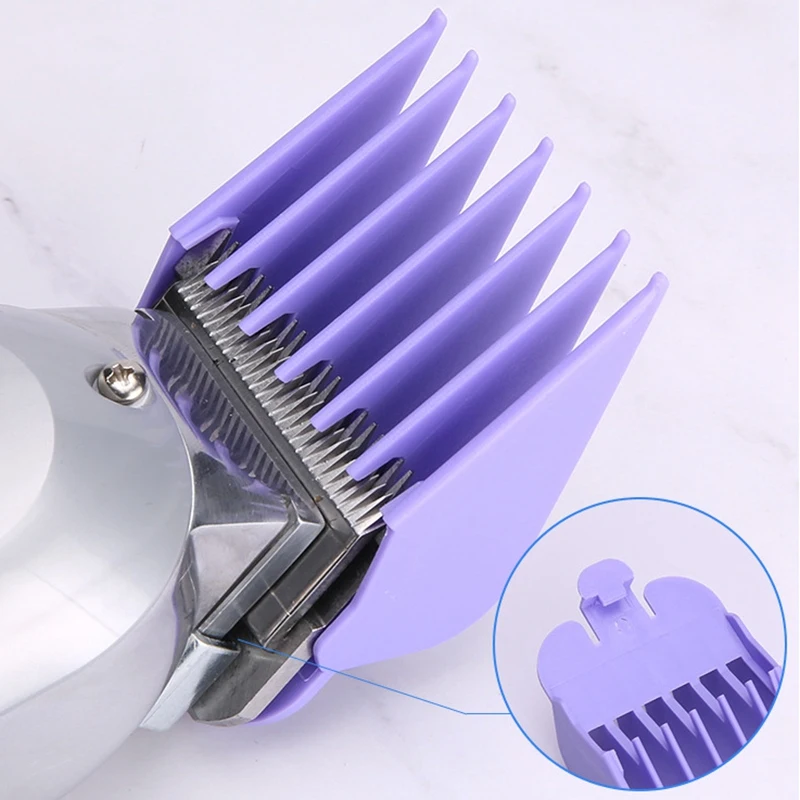 

Professional Hair Trimmer Limit Comb 8 Pcs Universal Hair Clipper Limit Combs Guide Guard Attachment Size Salon Styler Tools