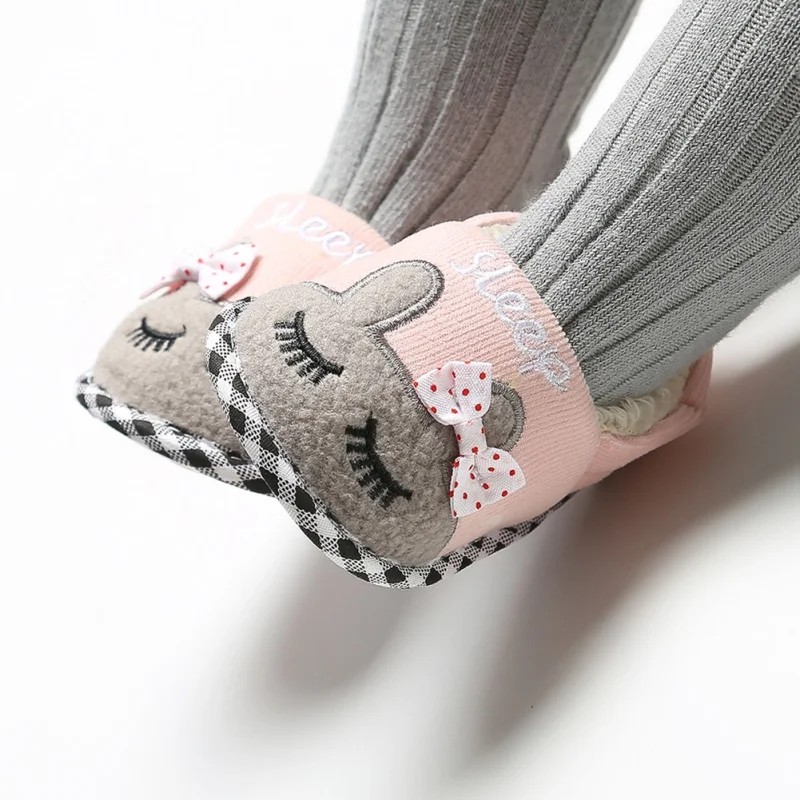 

Winter Warm Toddler cartoon rabbit shoes First Walkers Baby Shoes for Girls Soft Soled Infant Girl Footwear Shoes forborn