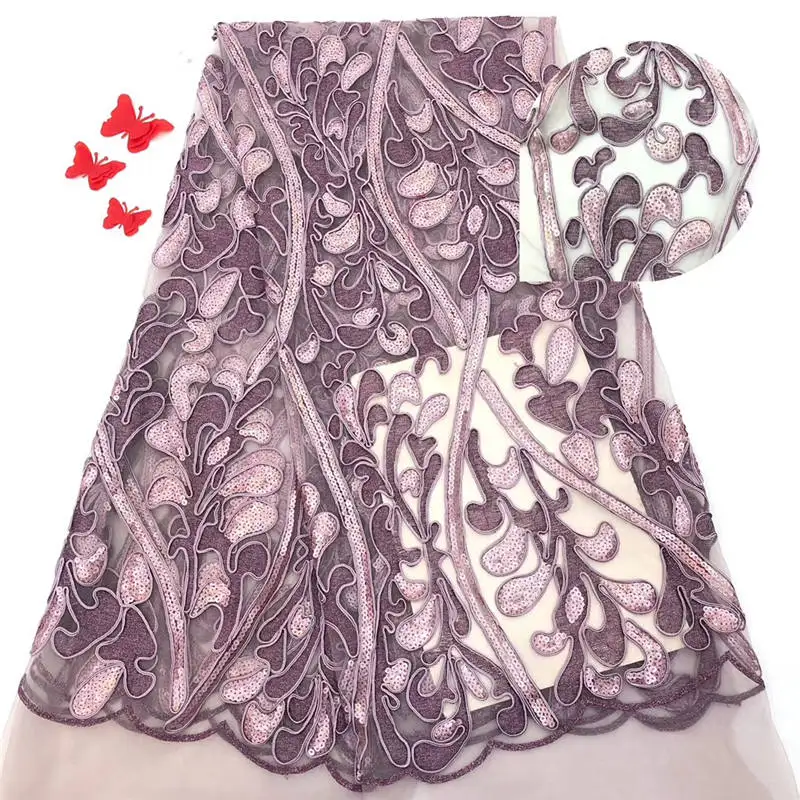 5 ярдов разноцветные Блестки Блестящие Свадебные французские кружева