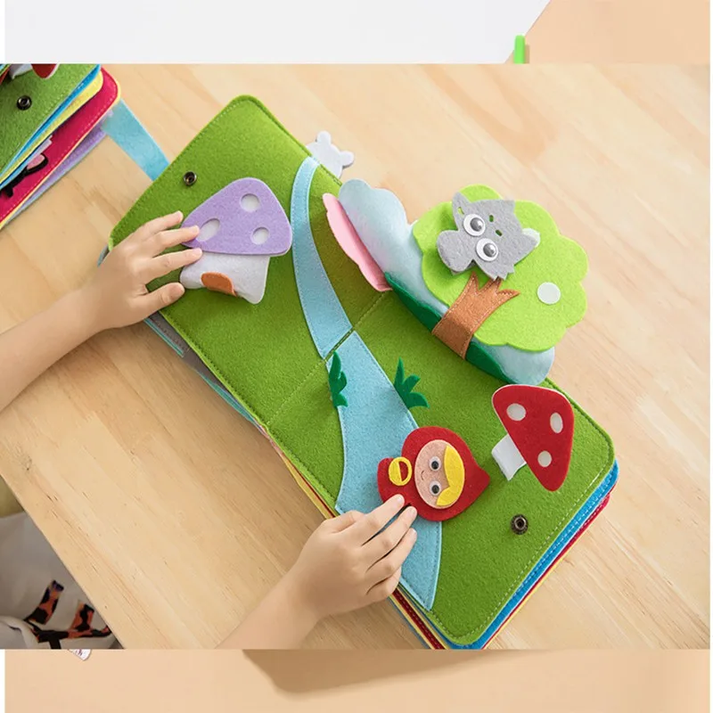 3d Washable Montessori Busy Board Book For Baby Toddlers Story Cloth Early Learning Education Sensory Boys Girls Games Toys | Игрушки и