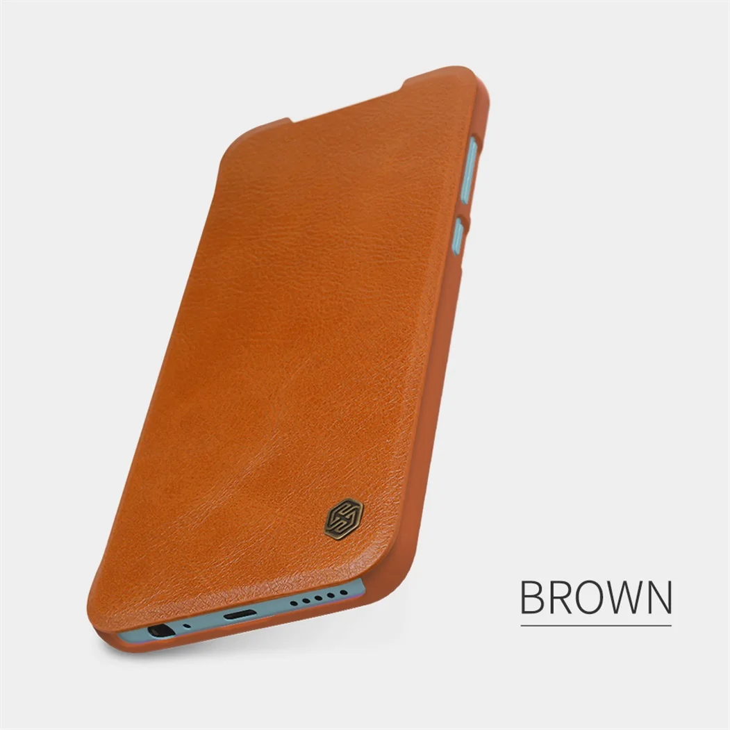 

For Xiaomi Redmi Note 9 Redmi 10X 4G Flip Case Nillkin QIN Leather Card Pocket Wallet Case Flip Cover For Redmi Note9 Phone Bags