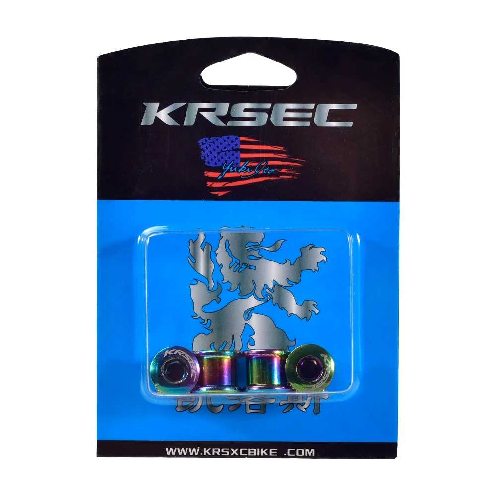 KRSEC шатунный палец для болт 4 шт./компл. велосипед болт дорожный горный велосипед шпон рукоятки винт метализированный цвет винт из нержавеющей стали