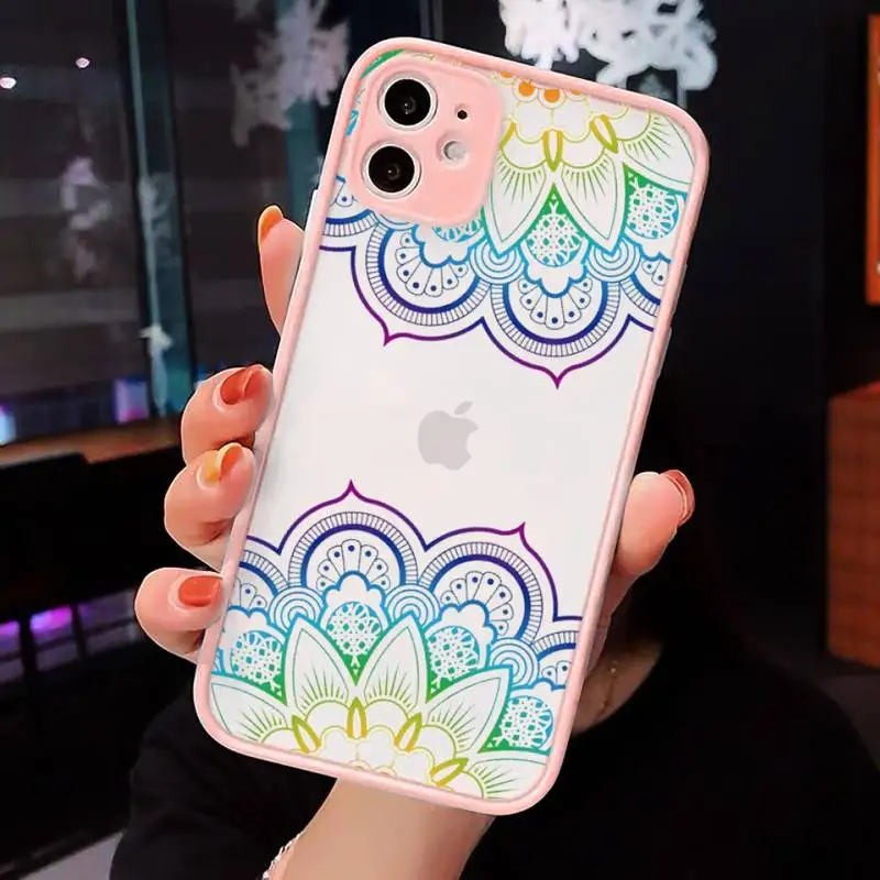 

Dream Catcher Boho Tribal art luxury design Phone Case matte transparent For iphone 7 8 11 12 plus mini x xs xr pro max cover