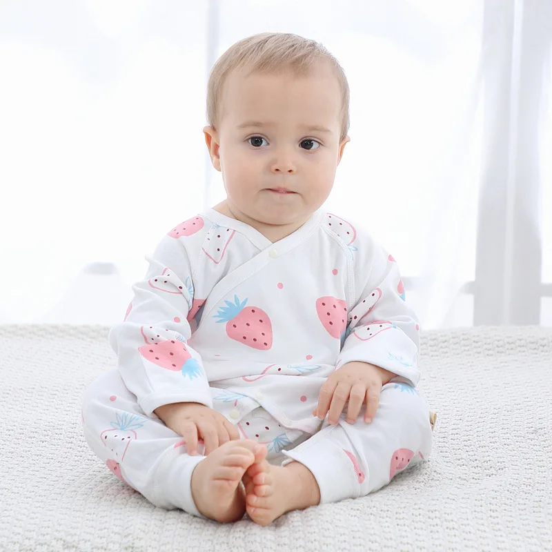 

Детский цельный Летний Тонкий комбинезон с длинными рукавами для мужчин и женщин хлопковый комбинезон Одежда для новорожденных Для Скалол...