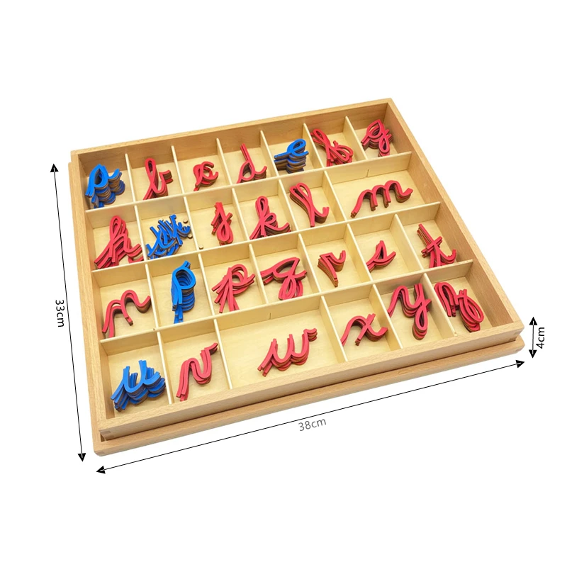 Treeyear-Tarjetas de s&iacute;mbolos de ense&ntilde;anza Montessori, alfabeto curvo peque&ntilde;o, con caja, materiales did&aacute;cticos-1