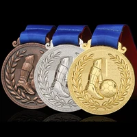 match football medal gold plated sports soccer medals winner badges child gift new year basketball walking dance marathon medals