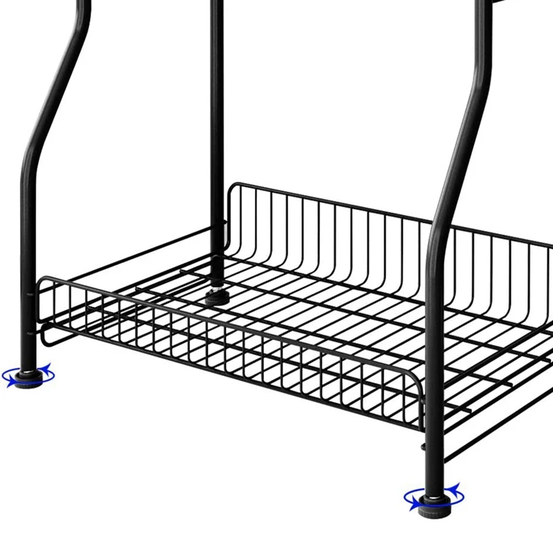 

with Cutlery Chopsticks Storage Shelf, Bathroom Shelf Organizer, Kitchen Rack Organizer for Spice Can Sauce Jars Bottle