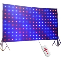 led motion drape led vision curtain remote control dmx512 for mobile dj band night club stage backdrop