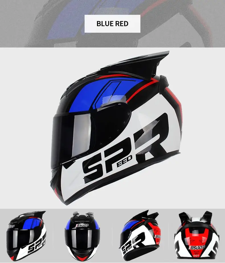 

Unisex Motorcycle Helmet Motorcross Equipment Protect Helmet Full Face Motor Helmet