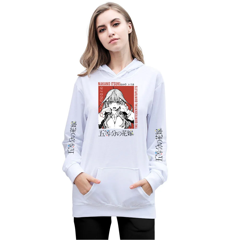 

Trend Hip Hop Hoodie Boys Girls Pullovers Comic The Quintessential Quintuplets Hoodies Men's and Women's Casual Hooded Sweater