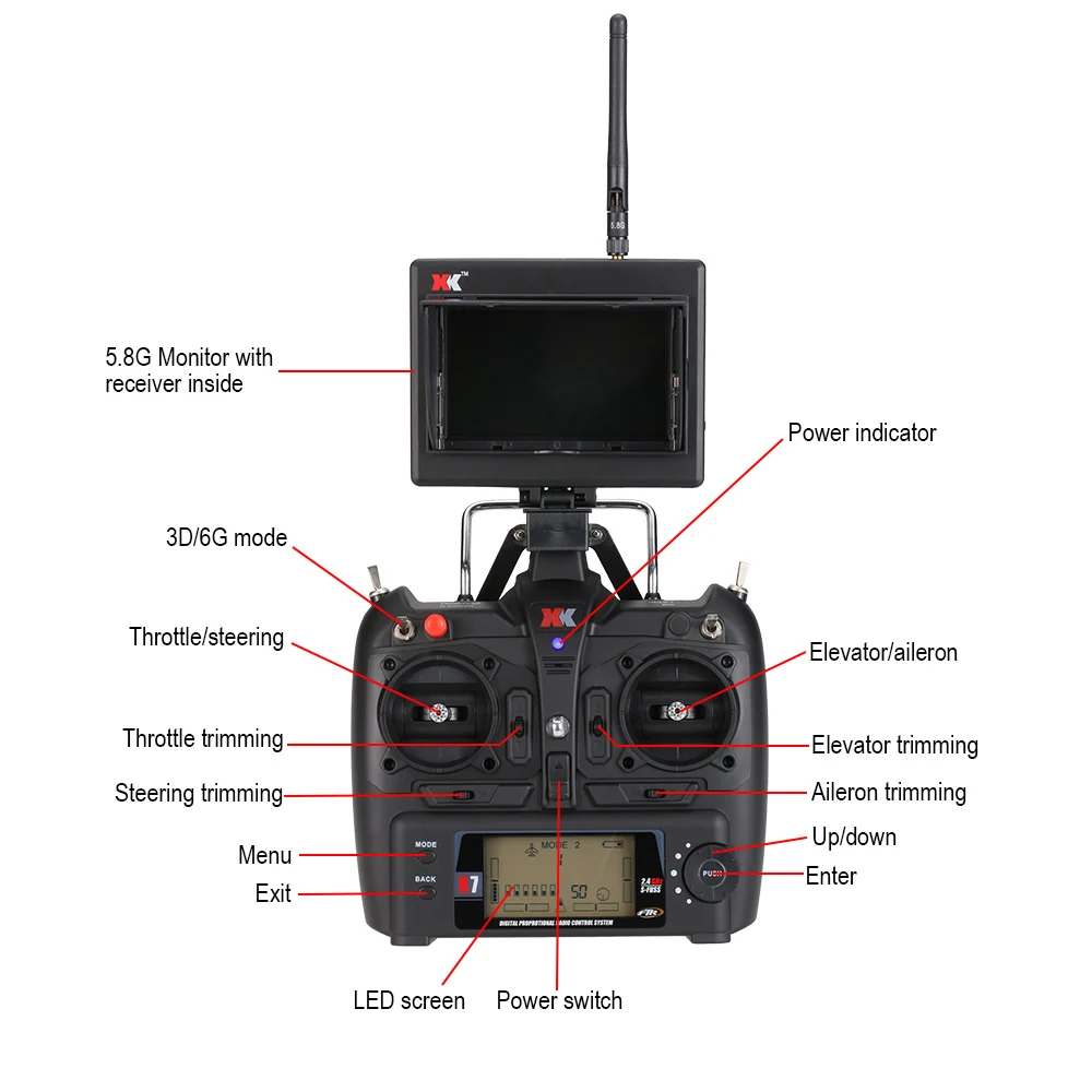 WLtoys XK A1200 3D 6G бесщеточный двигатель фиксированное крыло самолет 5,8G FPV 2,4G 6CH S-FHSS самолет дистанционного управления EPO планер RTF 89 см длина дрона