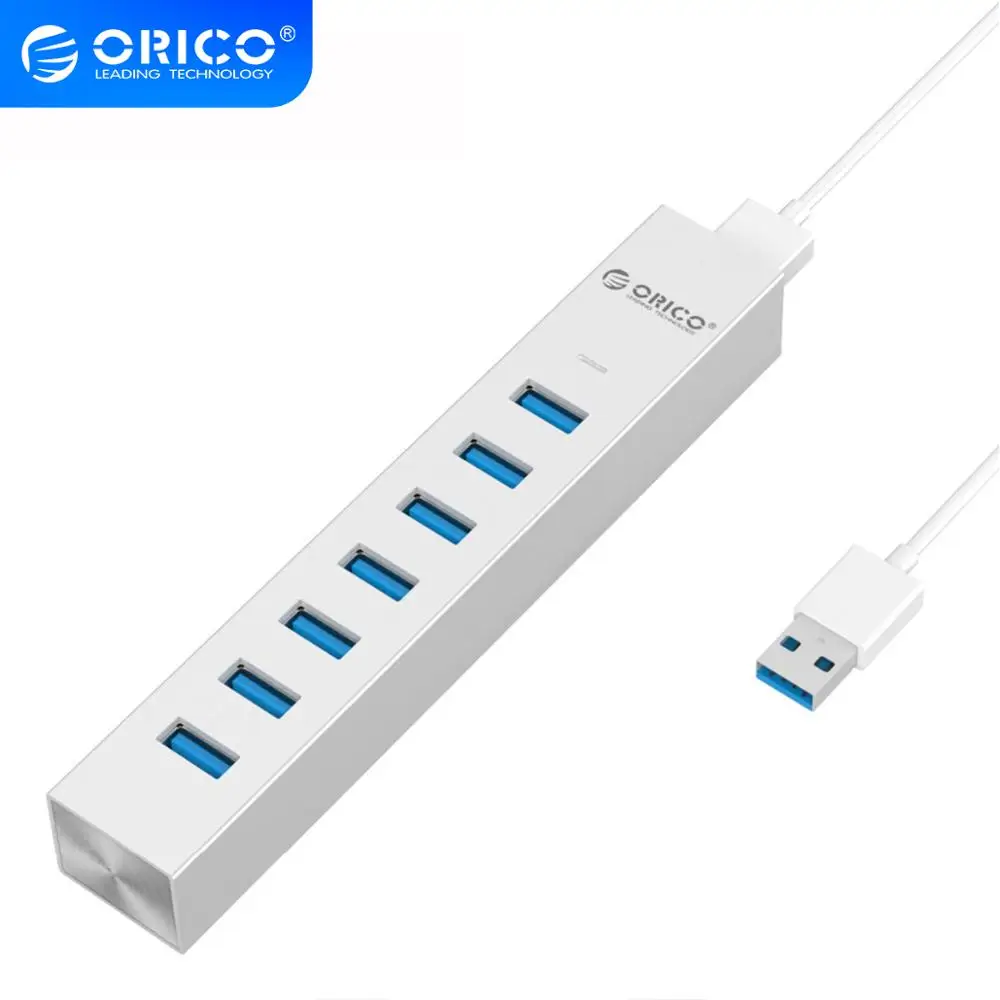 Usb Концентратор ORICO Алюминиевый 7 в 1 5 Гбит/с|7 ports|usb3.0 hubhub usb3.0 |