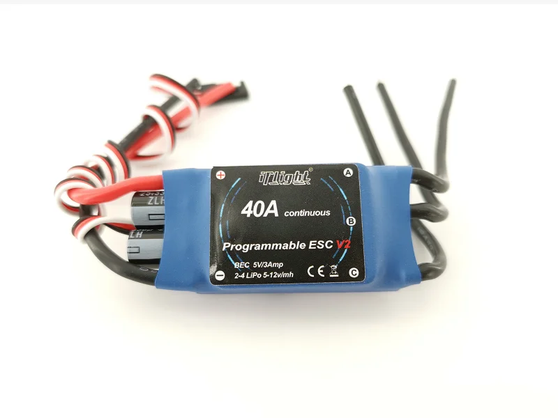 

IFLIGHT ESC 40A Speed Controller ESC for Quadcopter Multirotor Remote Control Plane User programmable