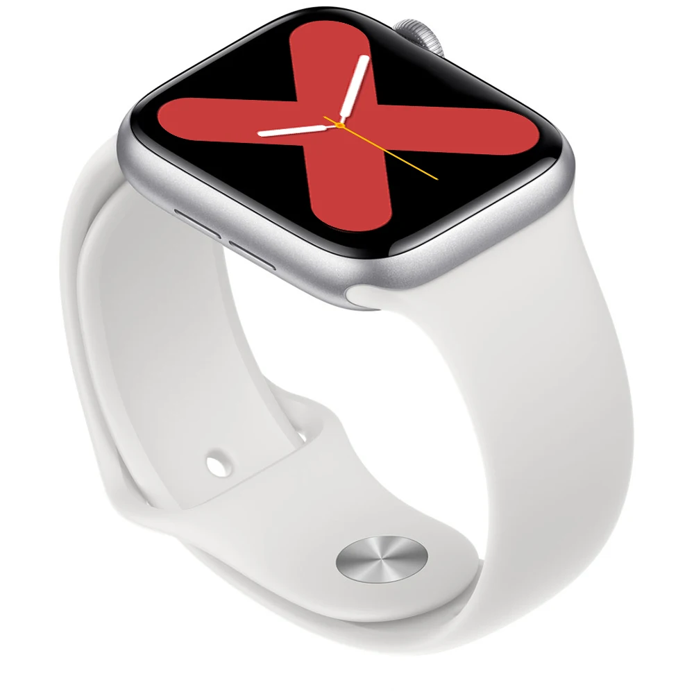 Смарт часы для женщин и мужчин 44 мм IP68 Водонепроницаемые с Siri Heart Rate Smartwatch 5 android