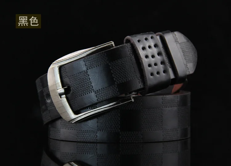 Мужской классический ремень современный дизайн с пряжкой джинсы подходит для