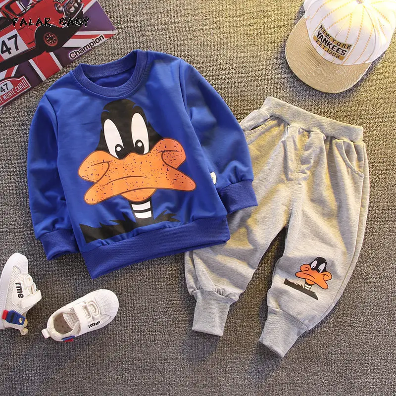 

Spring Autumn Children cartoon t-shirt Pants 2Pcs/sets Baby Boy Clothes Infant Outfit Fashion Kids Toddler Casual Tracksuits set