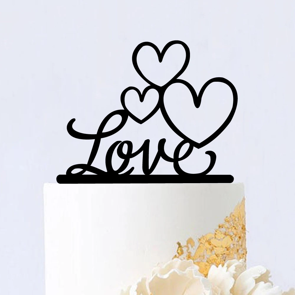 

Украшение для свадебного торта в виде сердца