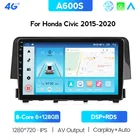 Автомагнитола для HONDA CIVIC 2016, 2017, 2018, 2019, 9 дюймов, 2 Din, Android 10,0, стерео, Wi-Fi, GPS-навигация, мультимедийный плеер, головное устройство