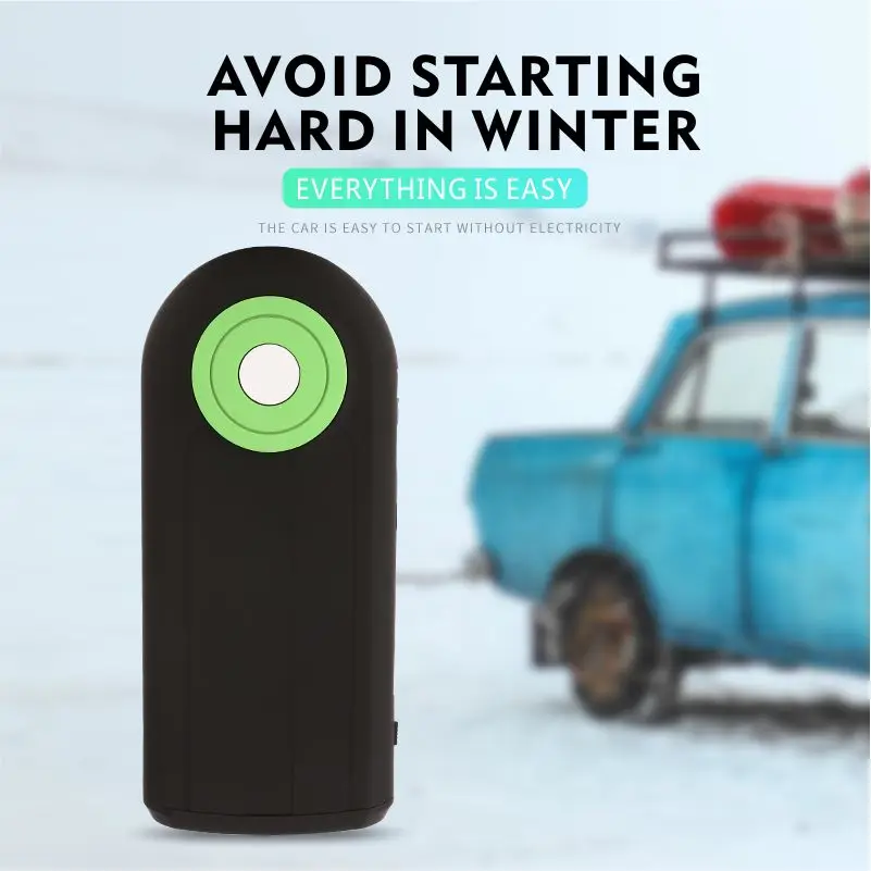 Мини Портативный Автомобильный аварийный стартер питания черный портативный