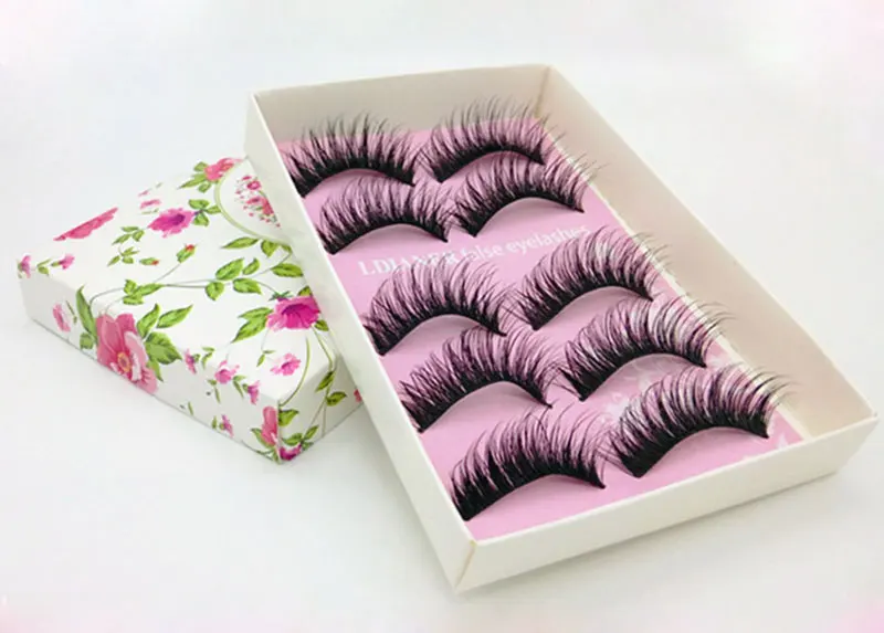 5 пар женские накладные ресницы для наращивания|eyelash blue|eyelash glueeyelash bug |