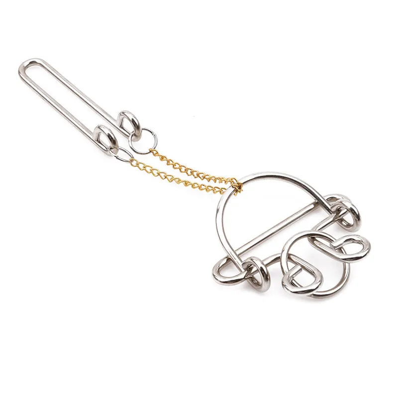 

Classic Metal String Rope Puzzle Logic Mind Brain Teaser Game Toys For Adults Kids Learning Education