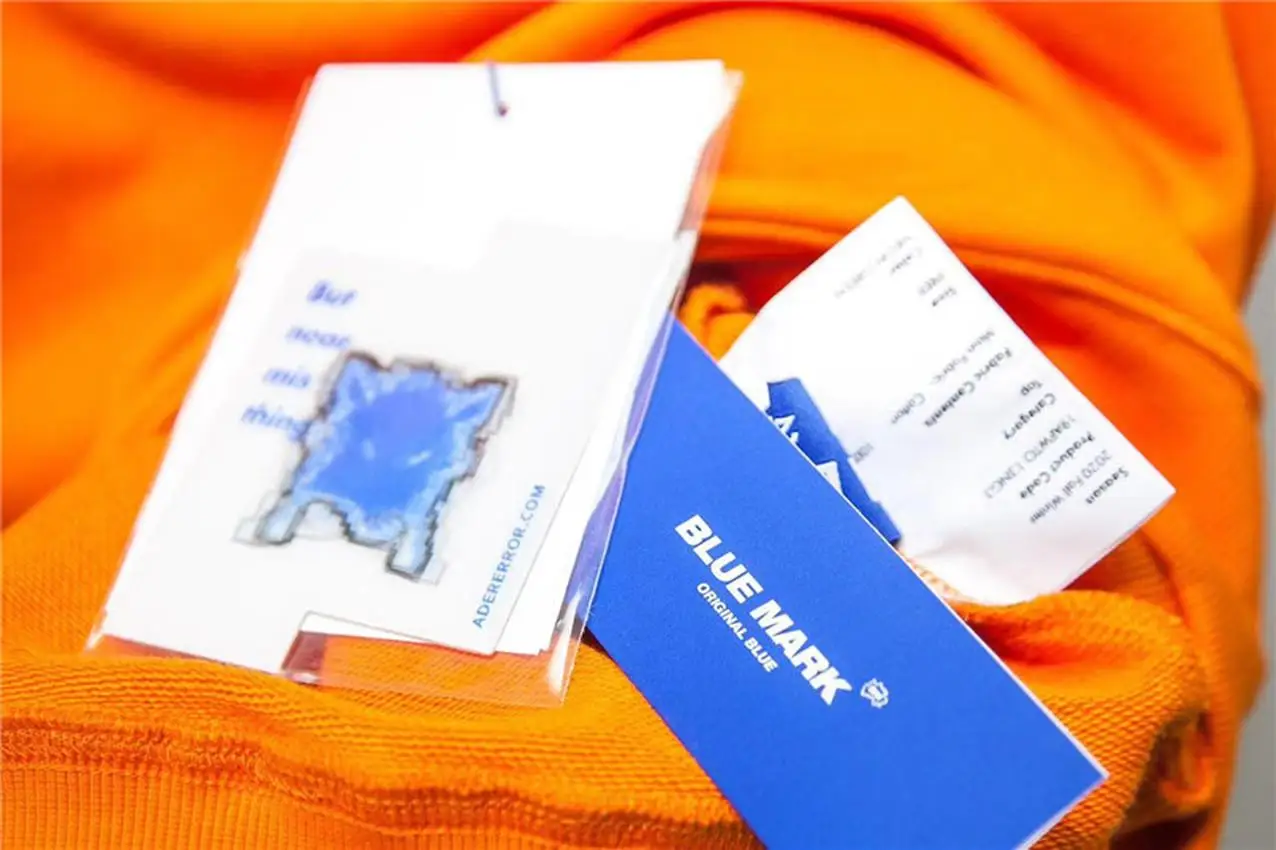 

Men Women High Quality Adererror Sweatshirts Patchwork Monster Logo Embroidery Ader Error Pullover Loose Orange Hoodie