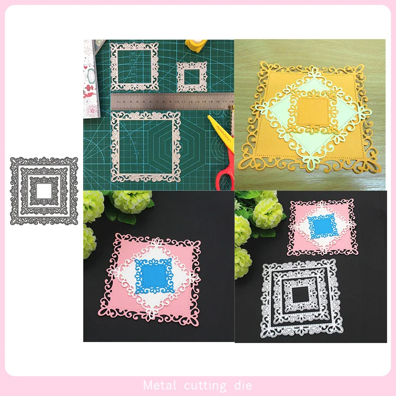 3 шт. металлическая рамка для скрапбукинга DIY Фотоальбом декоративная Тиснение