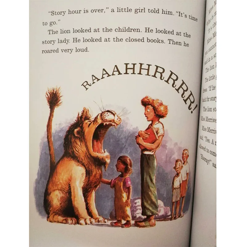 Library Lion от michile Knudsen обучающая английская книга с рисунками карточная для малышей