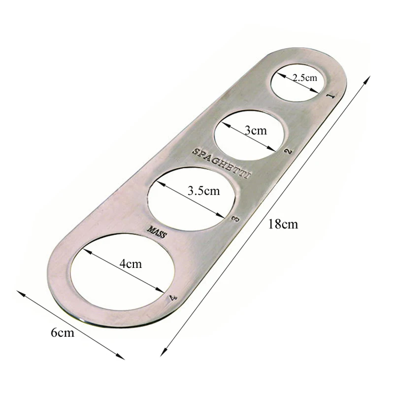 Измеритель для Спагетти из нержавеющей стали Легкая очистка линейка макаронных