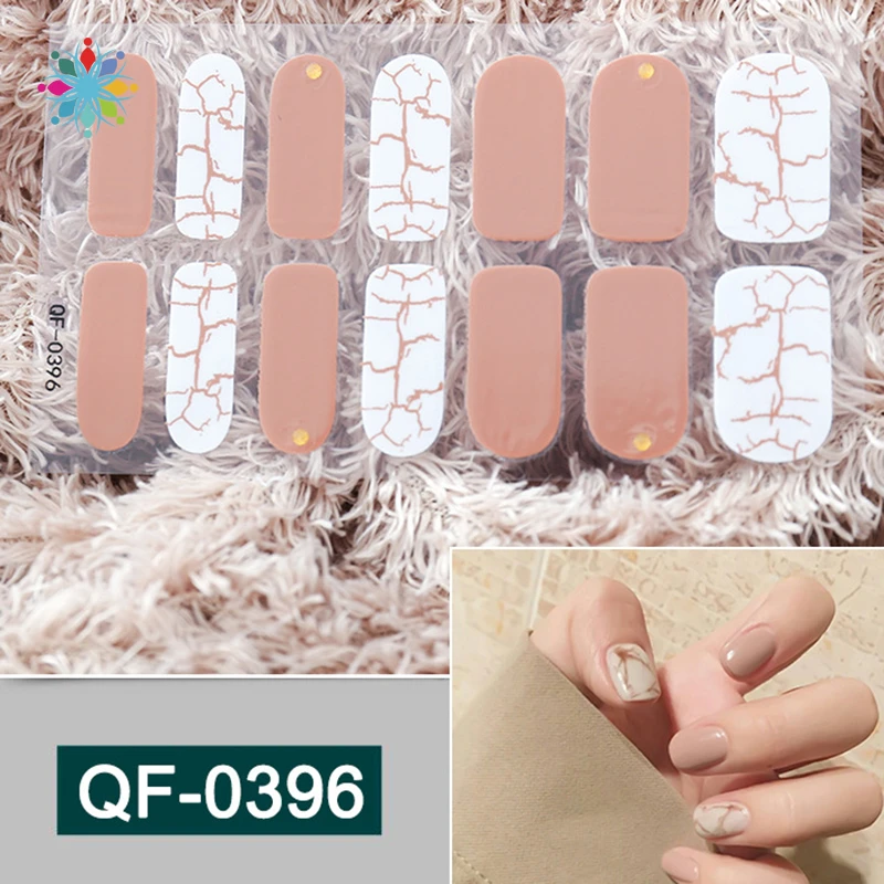 Наклейки для ногтей 14 шт. блестящие обертки в форме сердца наклейки клейкие